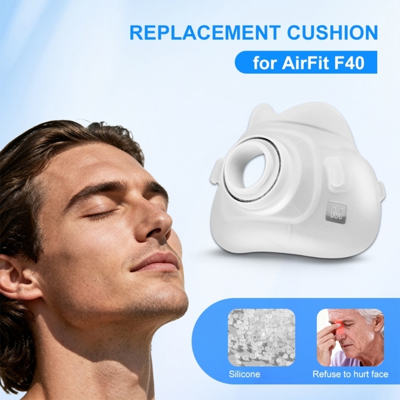 Cpap Full Face Mask Silicone Cushion - AirFit F40용 풀페이스 CPAP 마스크용 부드러운