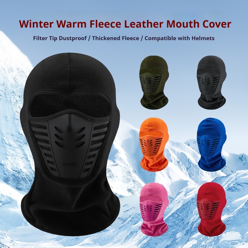 Cpap Nasal Pillow Mask Headgear - 겨울용 플리스 발라클라바, 얼굴 가리개, 키파