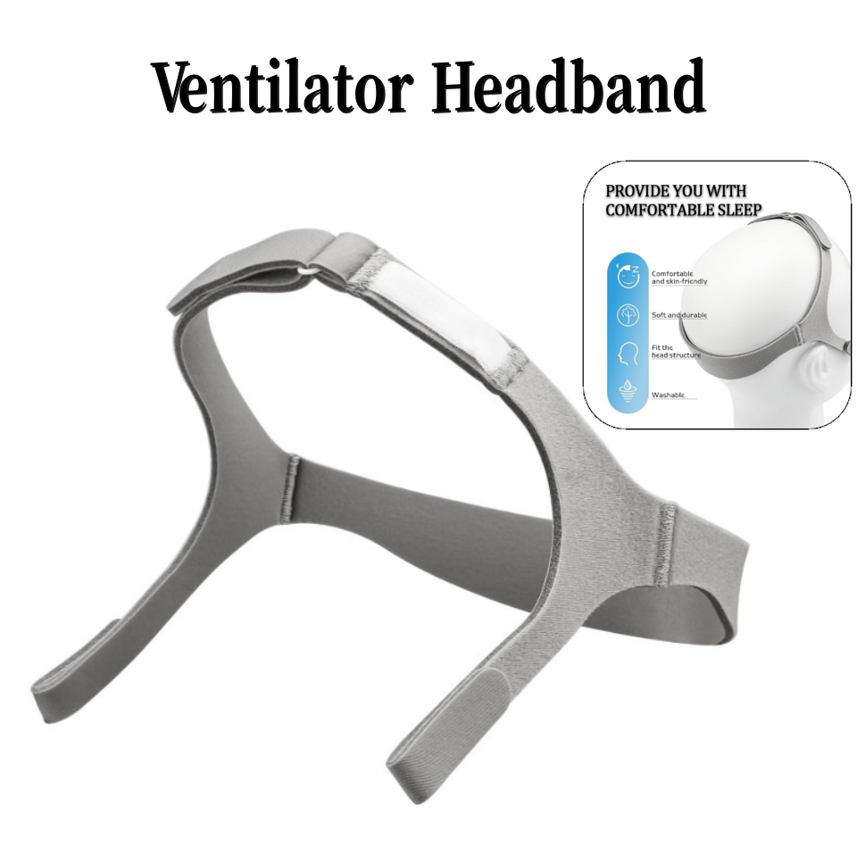 Cpap Nasal Pillow Mask Headgear - 인공호흡기 헤드밴드 교체용, 누안스 헤드기어, 레스피로닉스