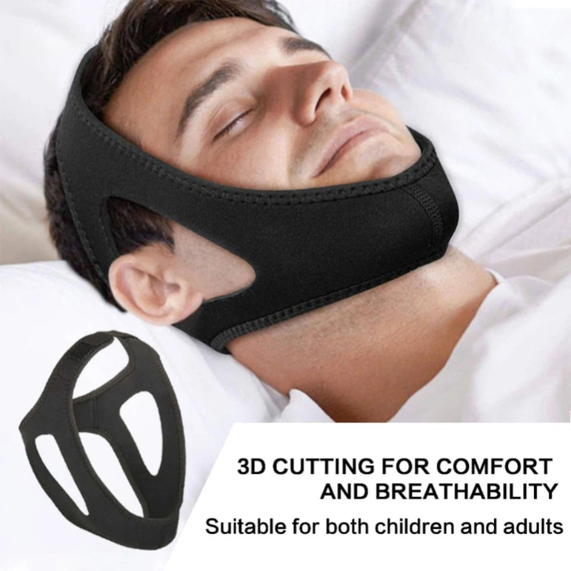 남녀공용 수면 무호흡 방지 장치, 조절 가능한 턱끈,  - Anti Snore Chin Strap Adjustable 리뷰 및 가격