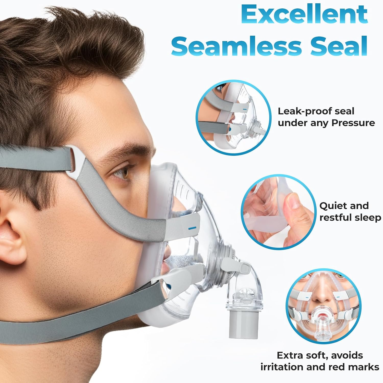 에어핏 F20 풀페이스 CPAP 마스크 세트에는 M,  - Cpap Full Face Mask Silicone Cushion 리뷰 및 가격