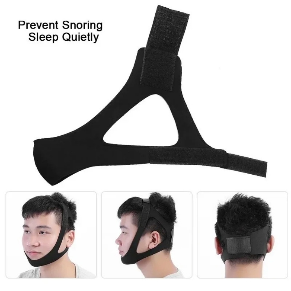 통기성 조절 가능한 코골이 방지 턱 스트랩, 남녀 공용 - Anti Snore Chin Strap Adjustable 리뷰 및 가격