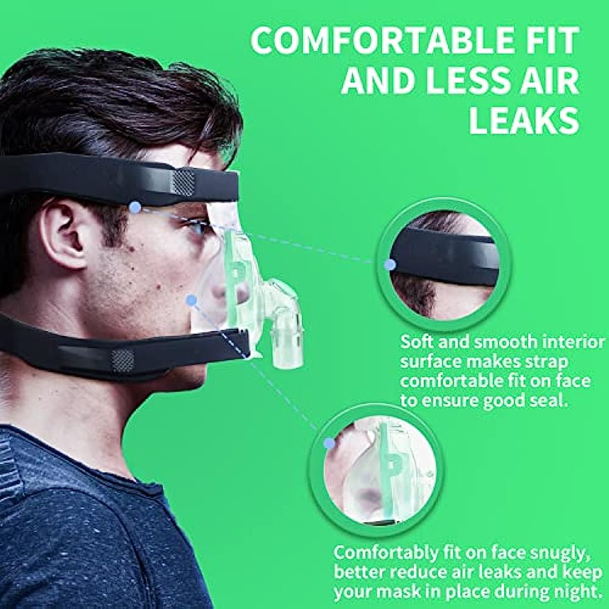 유니버설 탄성 헤드기어 CPAP 교체 벨트 - 마스크  - Anti Snore Chin Strap Adjustable 리뷰 및 가격