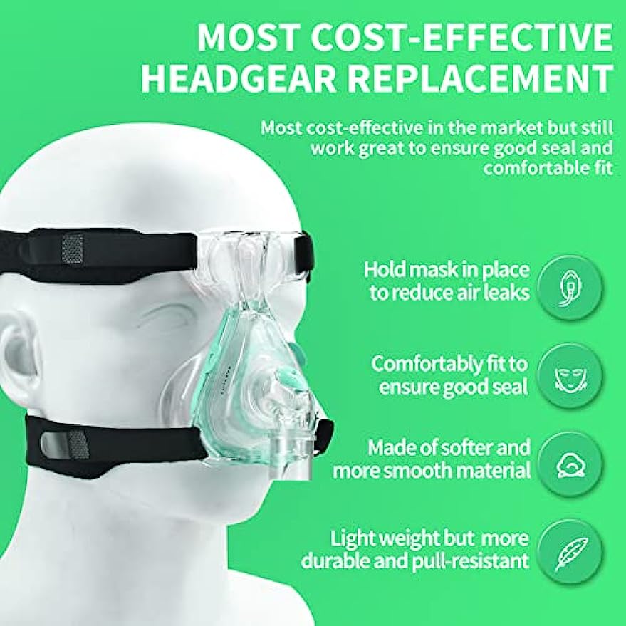 유니버설 탄성 헤드기어 CPAP 교체 벨트 - 마스크  - Anti Snore Chin Strap Adjustable 리뷰 및 가격