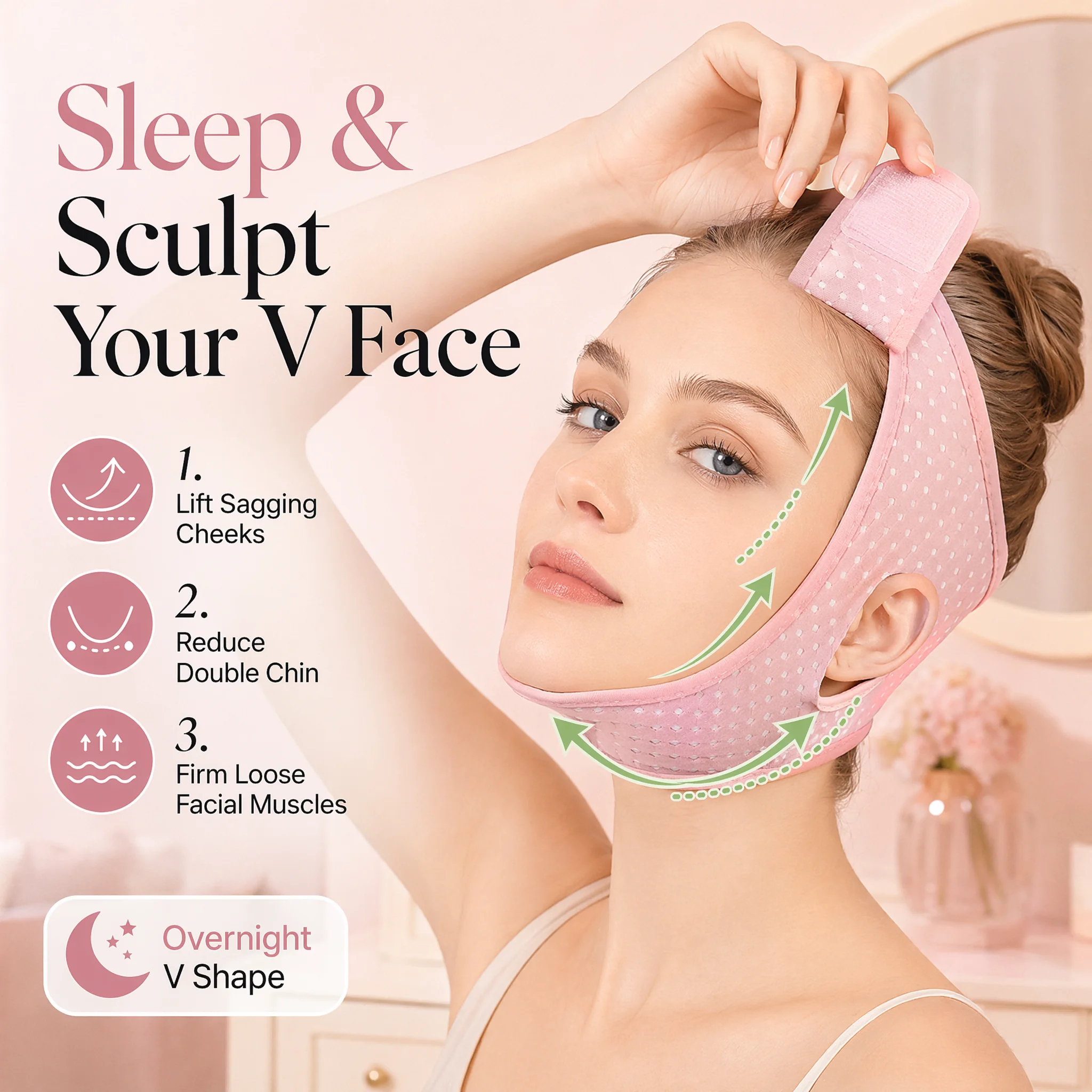 통기성 허니콤 메쉬 코골이 방지 스트랩 입호흡 교정기  - Anti Snore Chin Strap Adjustable 리뷰 및 가격
