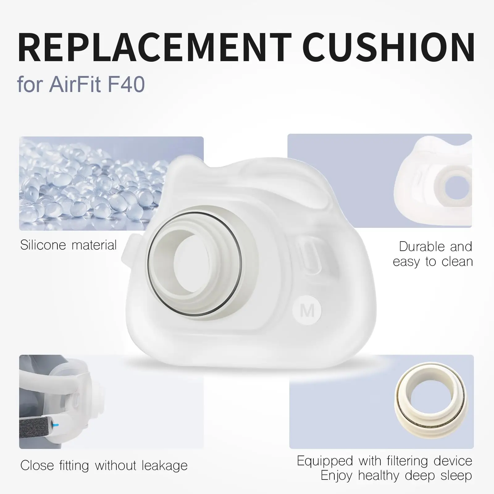 ResMed AirFit F40 풀페이스 마스크 실리콘 - Cpap Full Face Mask Silicone Cushion 리뷰 및 가격