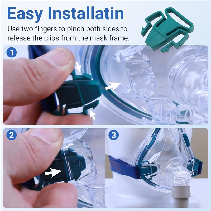 DT51 CPAP 헤드기어 클립 교체품 (레스메드 미라 - Cpap Mask Headgear Strap Clips 리뷰 및 가격